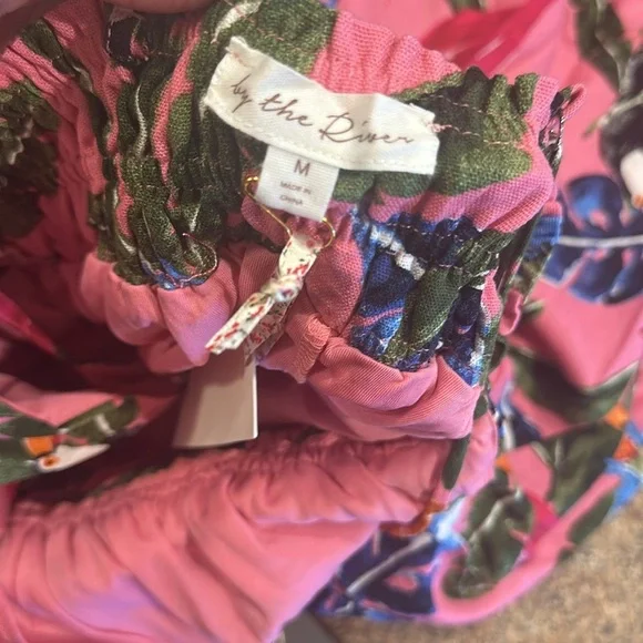 By The River Tropical Print Dress With Toucan Print Throughout Womens Size M - Picture 11 of 14